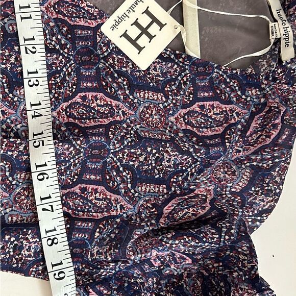 Haute Hippie Silk Lavender Blue Ruffle Mini Dress Size 8 NEW WITH TAGS 498.00 - Picture 9 of 12